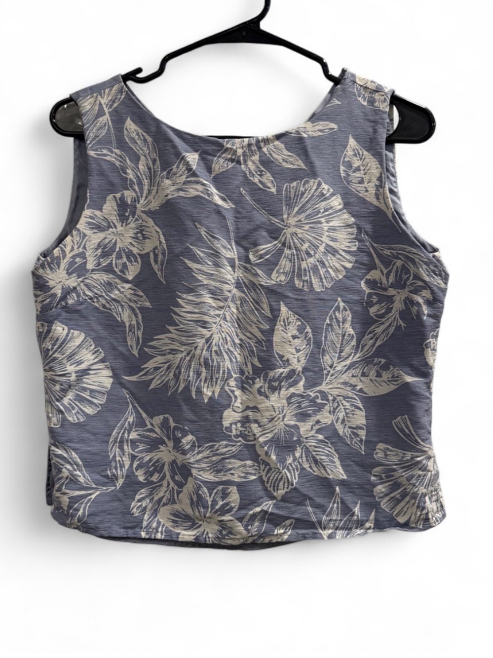 Tommy Bahama Blue Tank Top with Floral Print